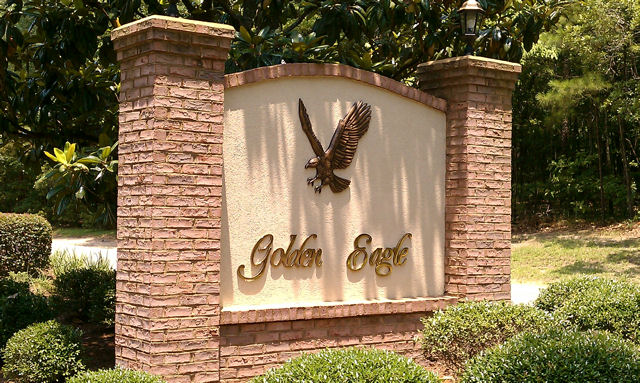 Golden Eagle community entrance sign